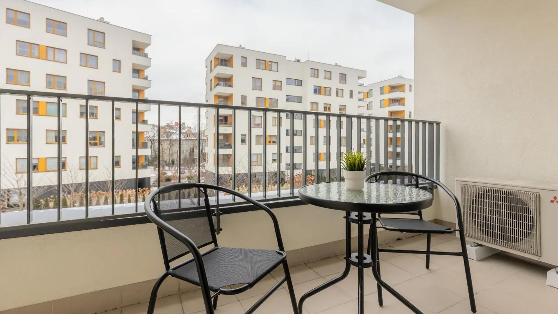 2 Bedroom Apartment Beautiful Green Surroundings Miedzyborska Street By Noclegi Renters Warsaw