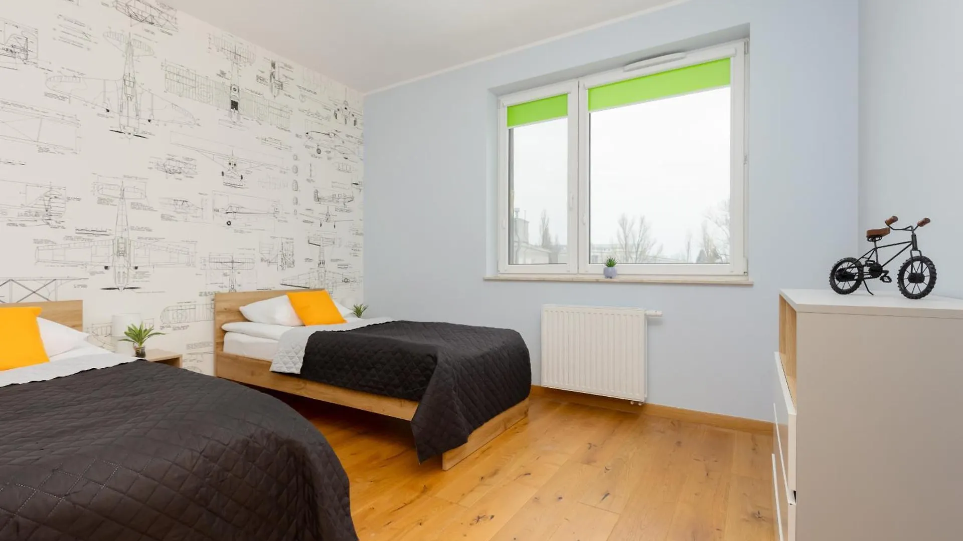 2 Bedroom Apartment Beautiful Green Surroundings Miedzyborska Street By Noclegi Renters Warsaw